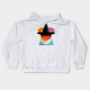 Surreal, Super cool low res cat wearing a hat, NFT, colorful, Kids Hoodie